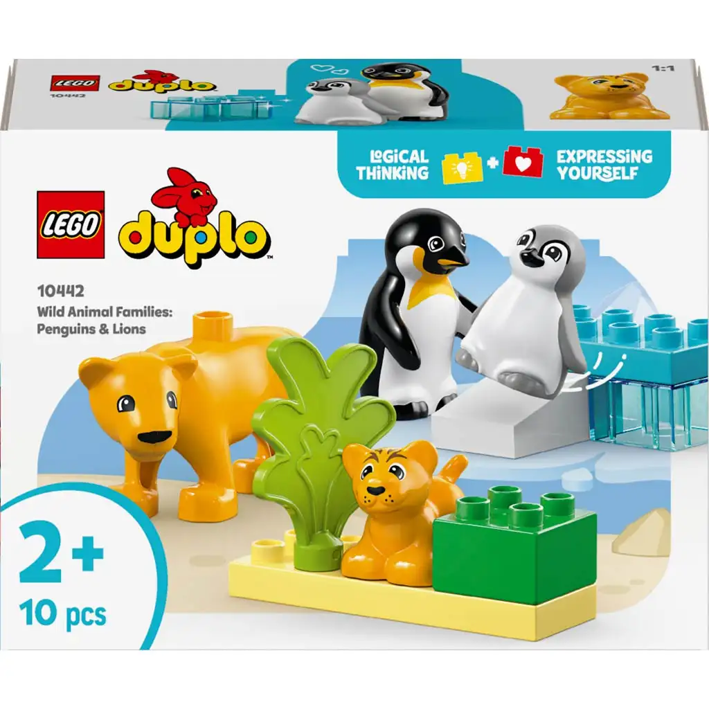 LEGO® DUPLO®: Tierfamilien in der Wildnis: Pinguine und Löwen (10442)