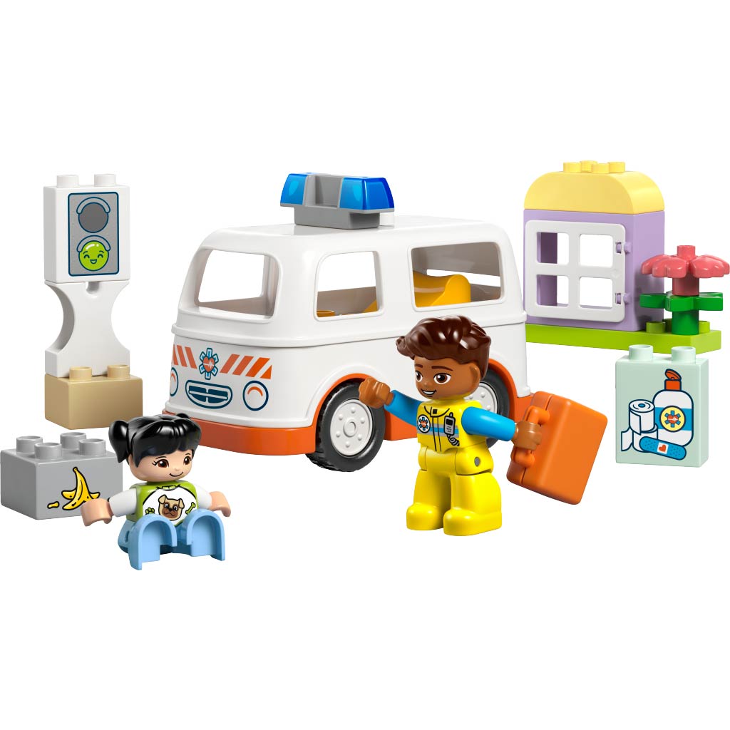LEGO® DUPLO®: Krankenwagen und Rettungsfahrer (10447) kép 4
