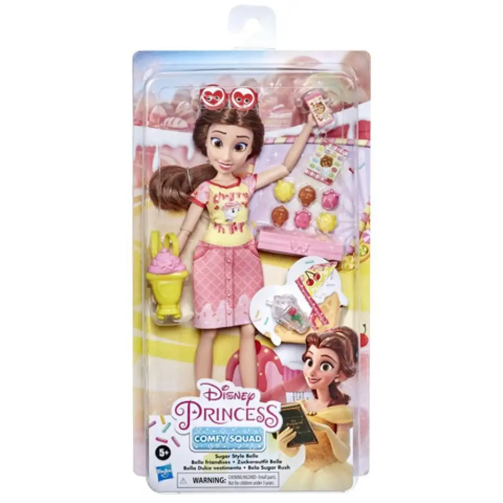 Disney Princess: Comfy Squad Belle kényelmes szettben - Hasbro kép 1
