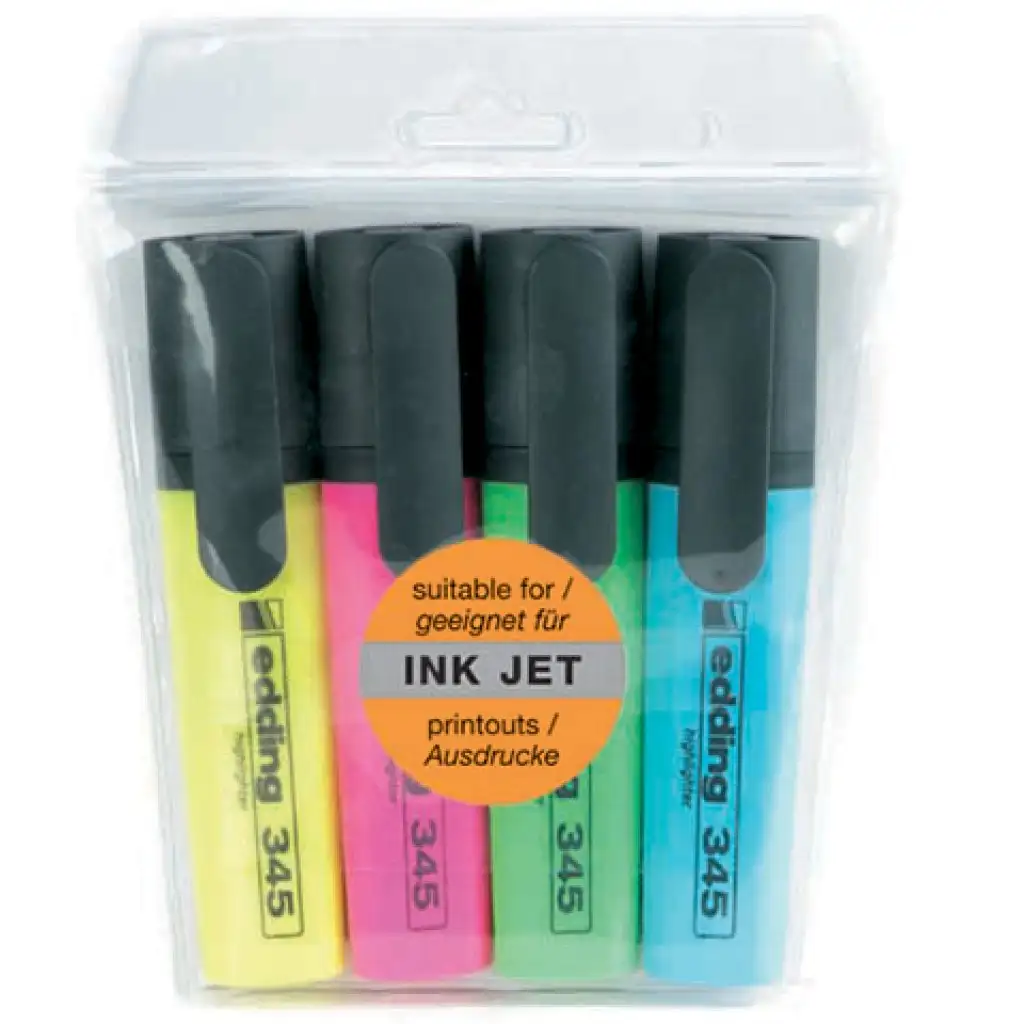 ICO: Edding 34/45 Textmarker in vier verschiedenen Farben