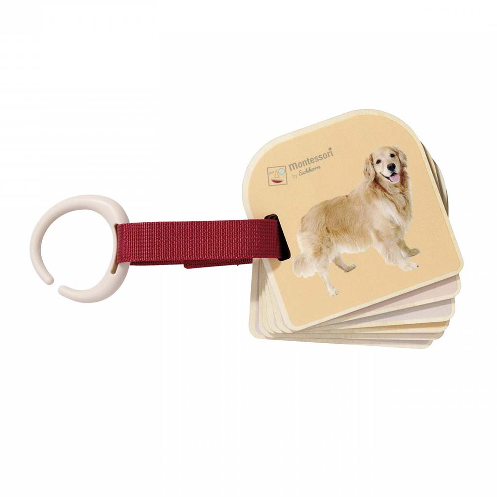 Eichhorn: Montessori-Tierbuch aus Holz – Lerne die Tiere mit natürlichen Bildern kennen – Simba Toys kép 2