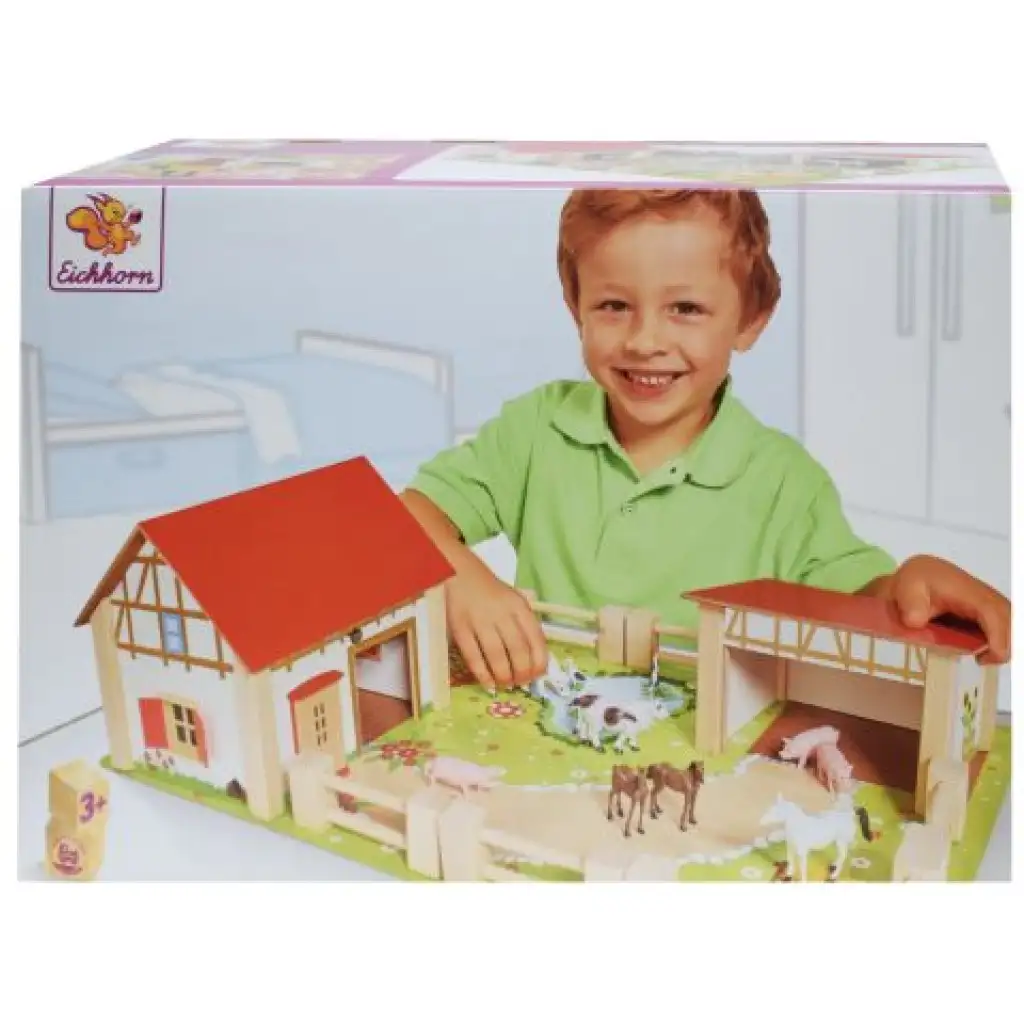 Bauernhof Holzspielset - Eichhorn kép 4