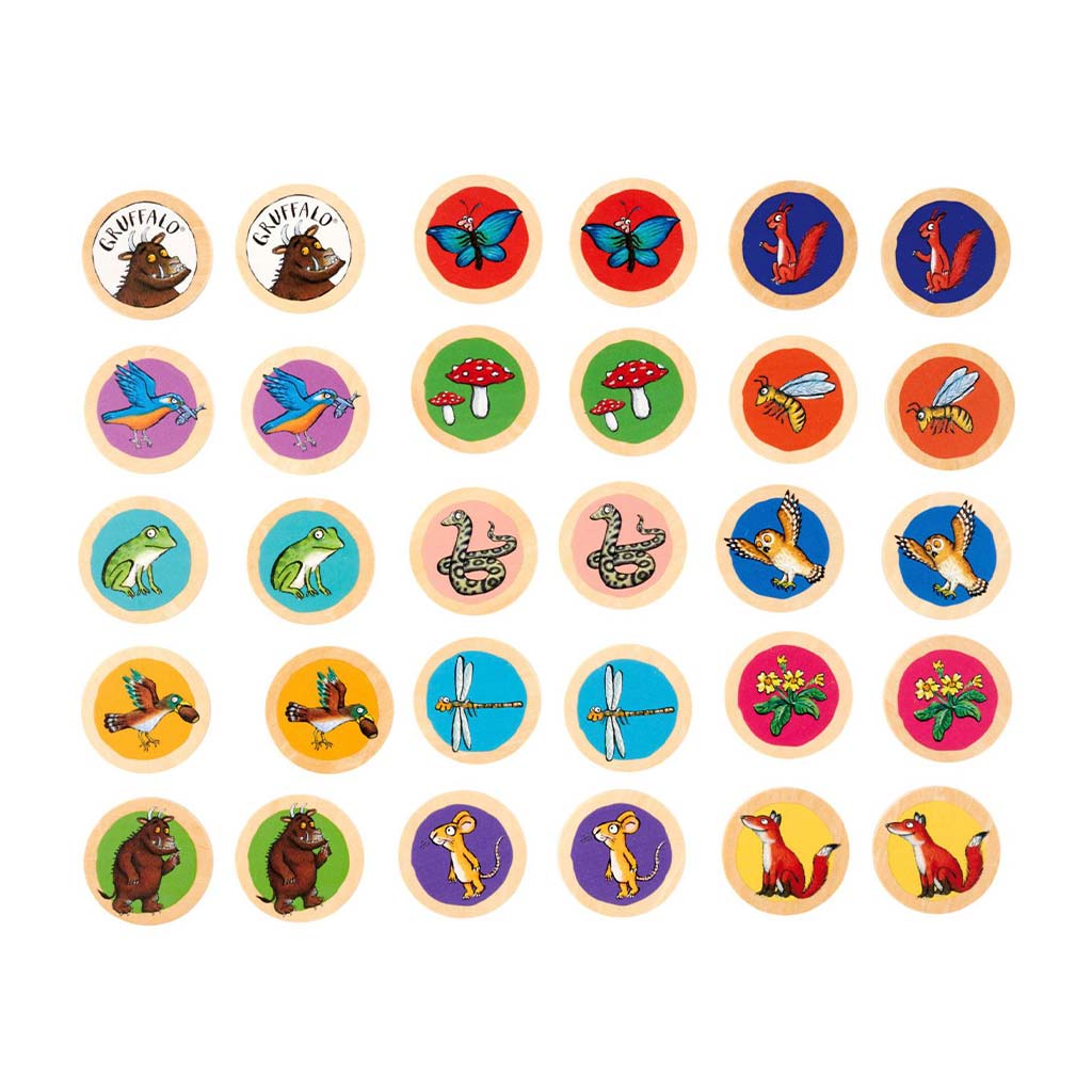 Eichhorn: Der Grüffelo Holz-Memory, 30-teilig - Simba Toys kép 2