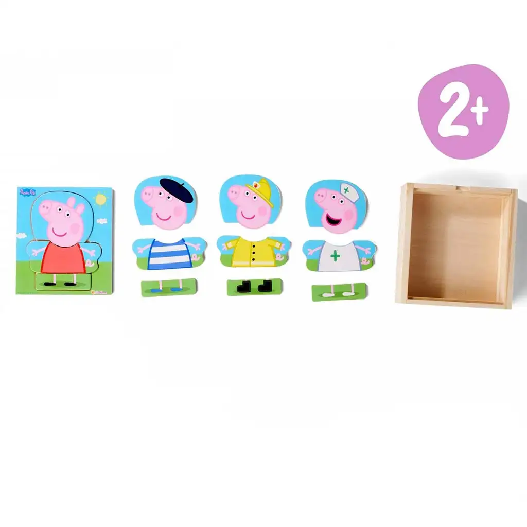 Eichhorn: Peppa Wutz Anziehpuzzle 12-teilig - Simba Toys kép 2