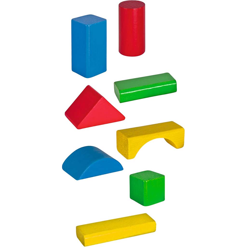 Eichhorn: Bunte Holzbausteine, 50-teiliges Set - Simba Toys kép 3