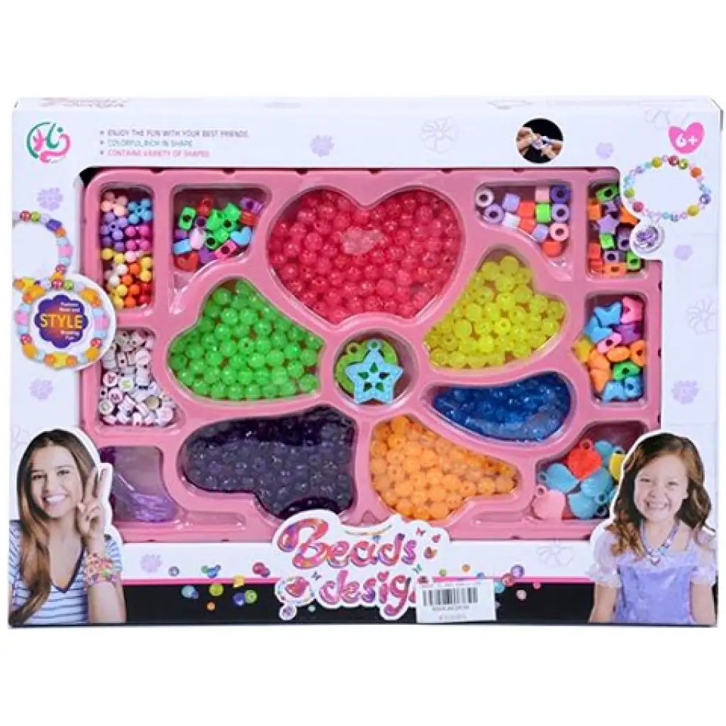 Schmuckset mit bunten Perlen und Sternen