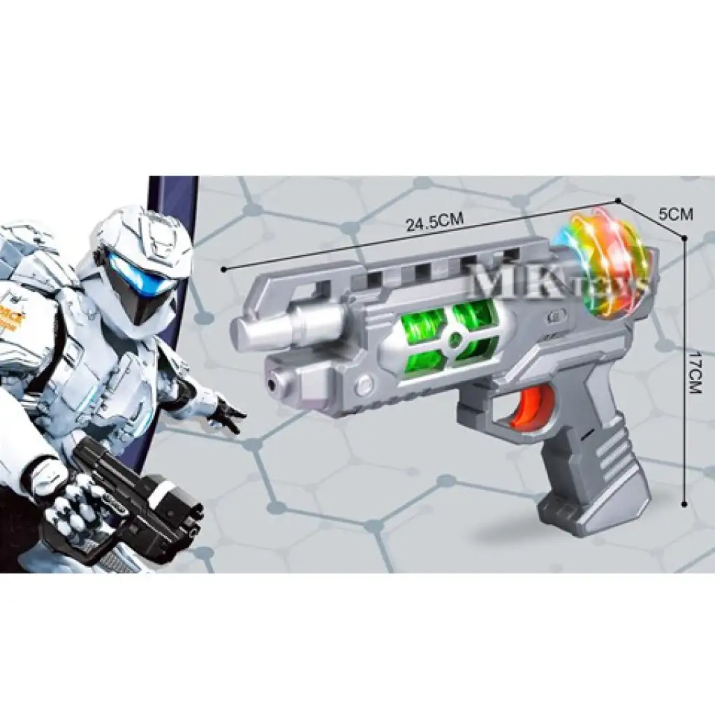 Elektrische Strahlenwaffe mit Licht und Ton kép 2