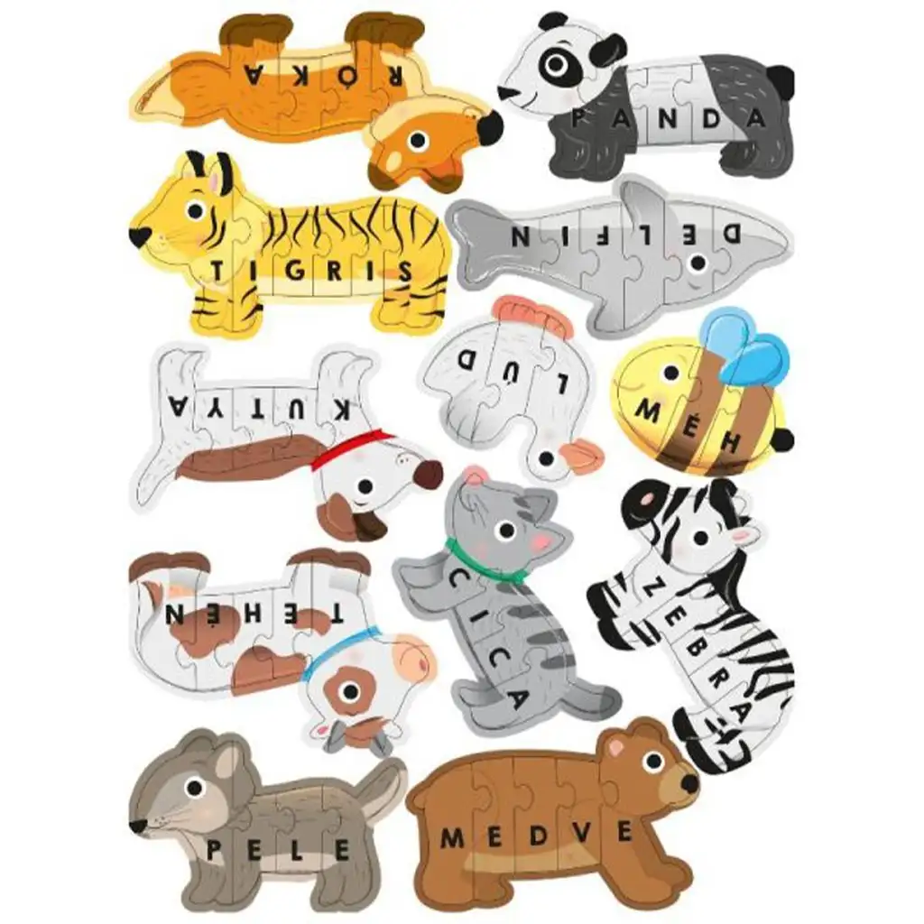 Meine ersten Worte Puzzle auf Ungarisch kép 2