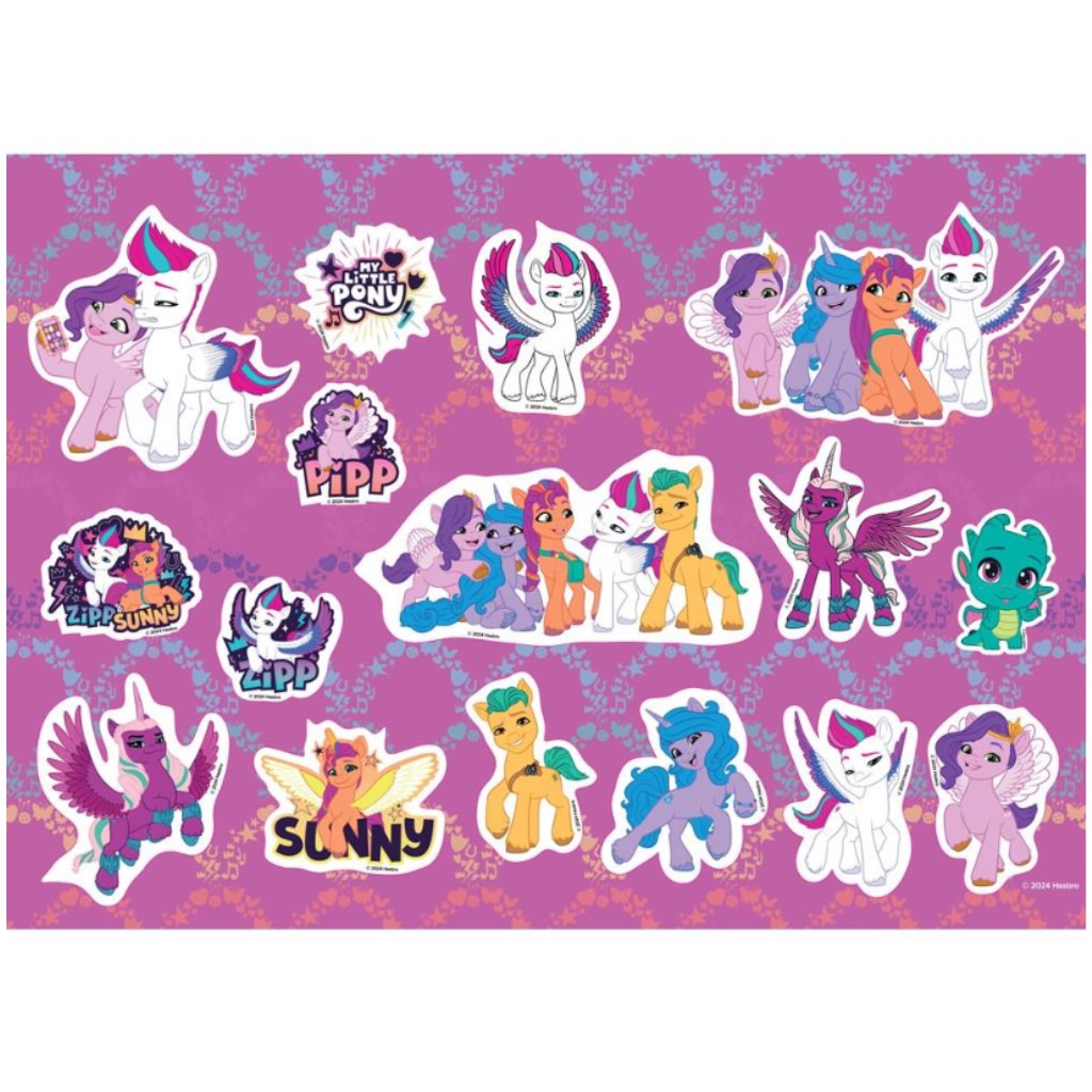 Mein kleines Pony kreatives Malbuch mit Aufklebern und Schablone in mehreren Varianten kép 3