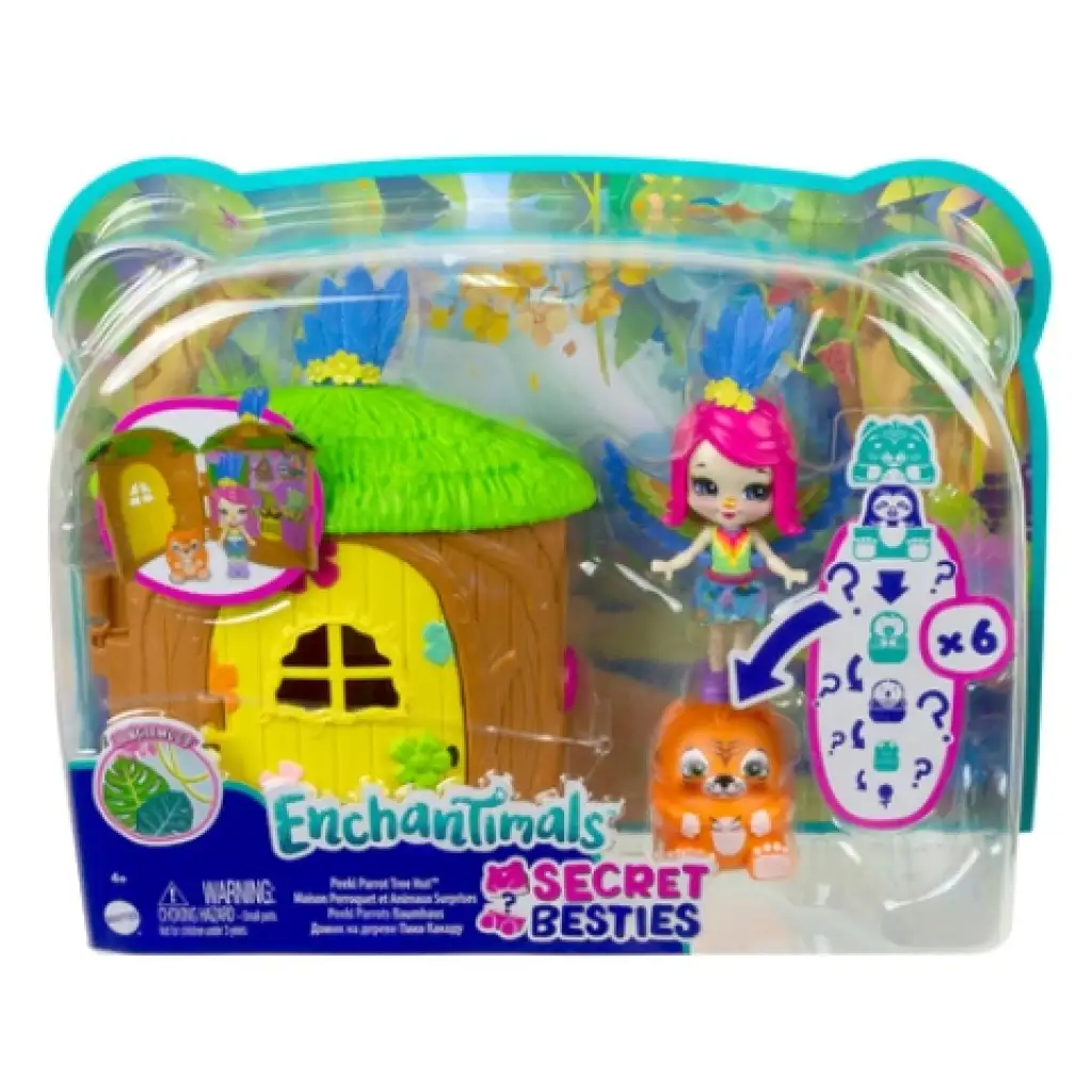 Enchantimals: Telis-Tele Kuckó papagájlak szett - Mattel kép 1