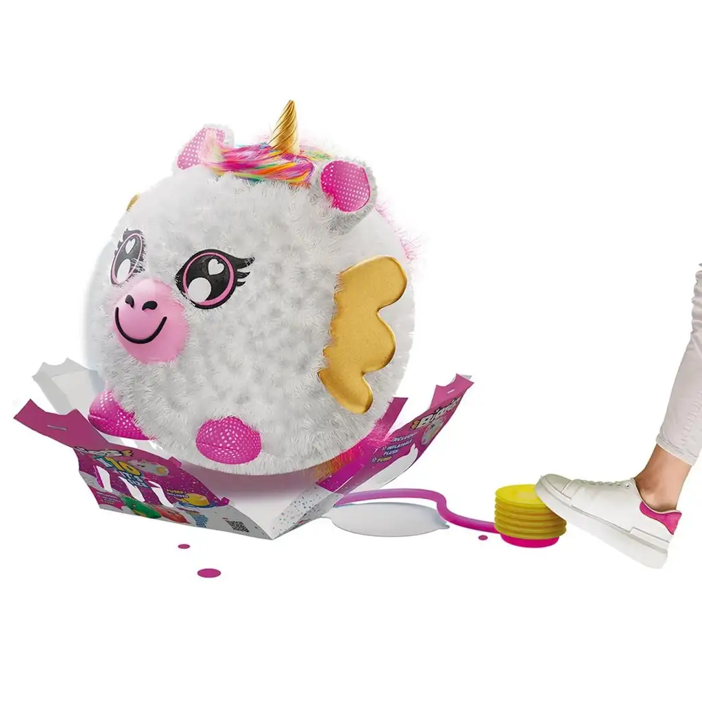 Eolo: Biggies aufblasbares Plüsch-Einhorn 45cm kép 2