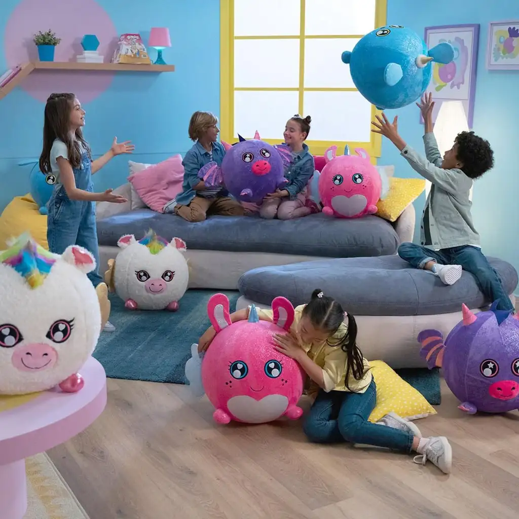 Eolo: Biggies aufblasbares Plüsch-Einhorn 45cm kép 7