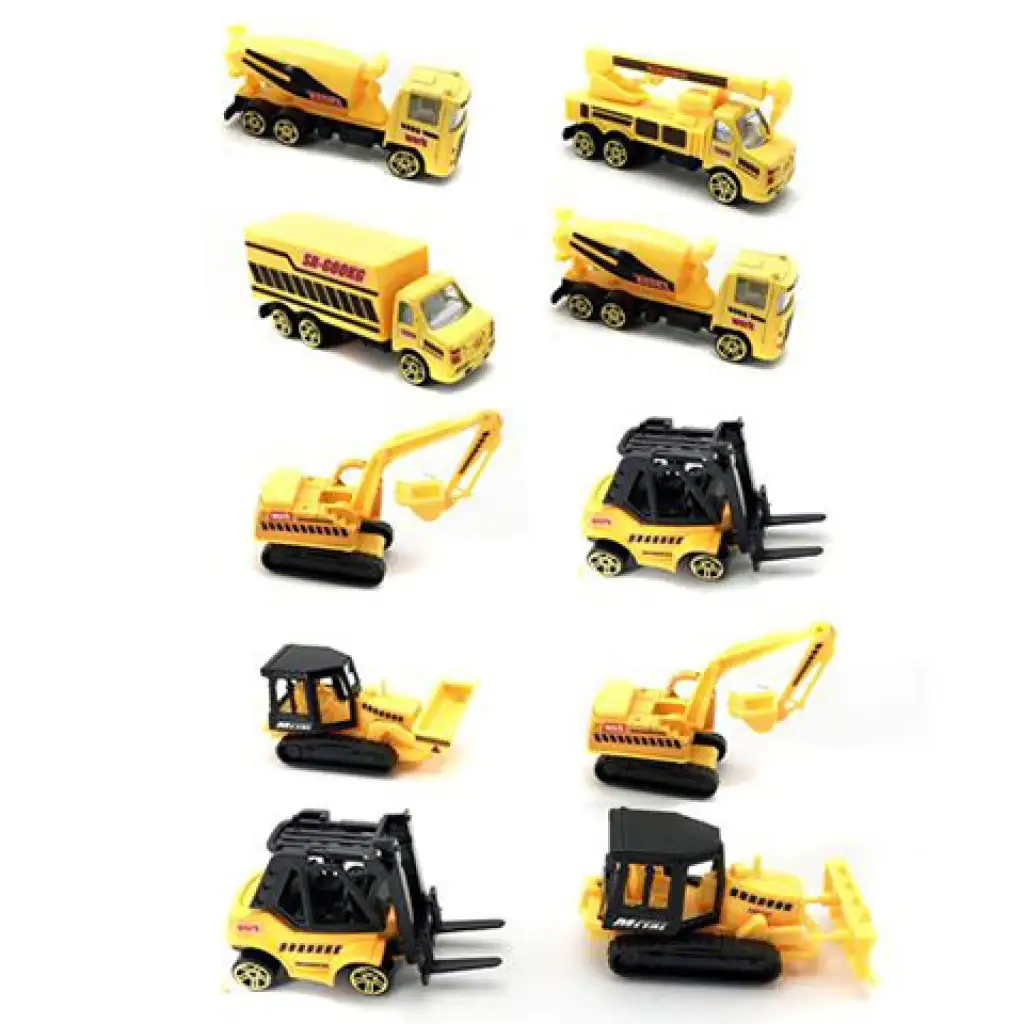 Baumaschinen im Maßstab 1:64, 10er-Set kép 2