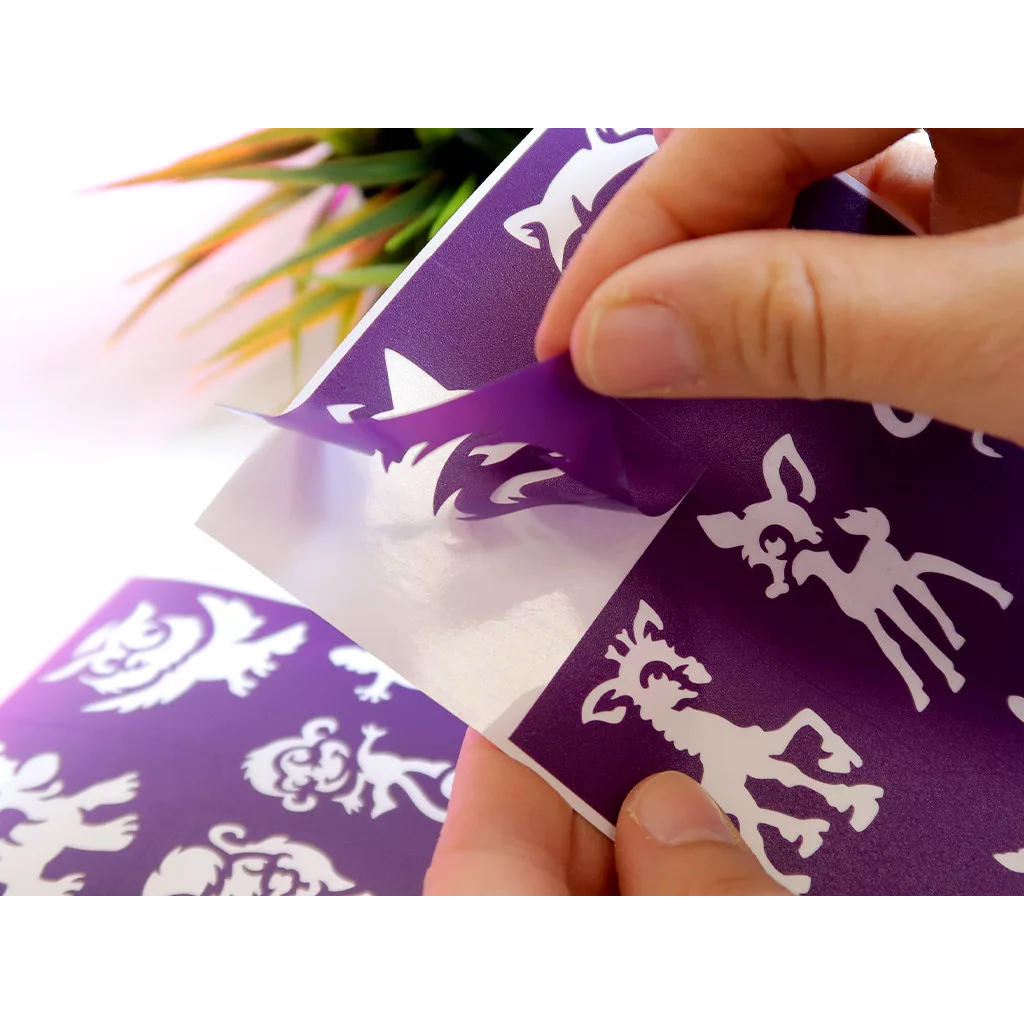 TyToo: Glitzertattoo-Schablonenset Waldtiere, 26 Stück kép 2