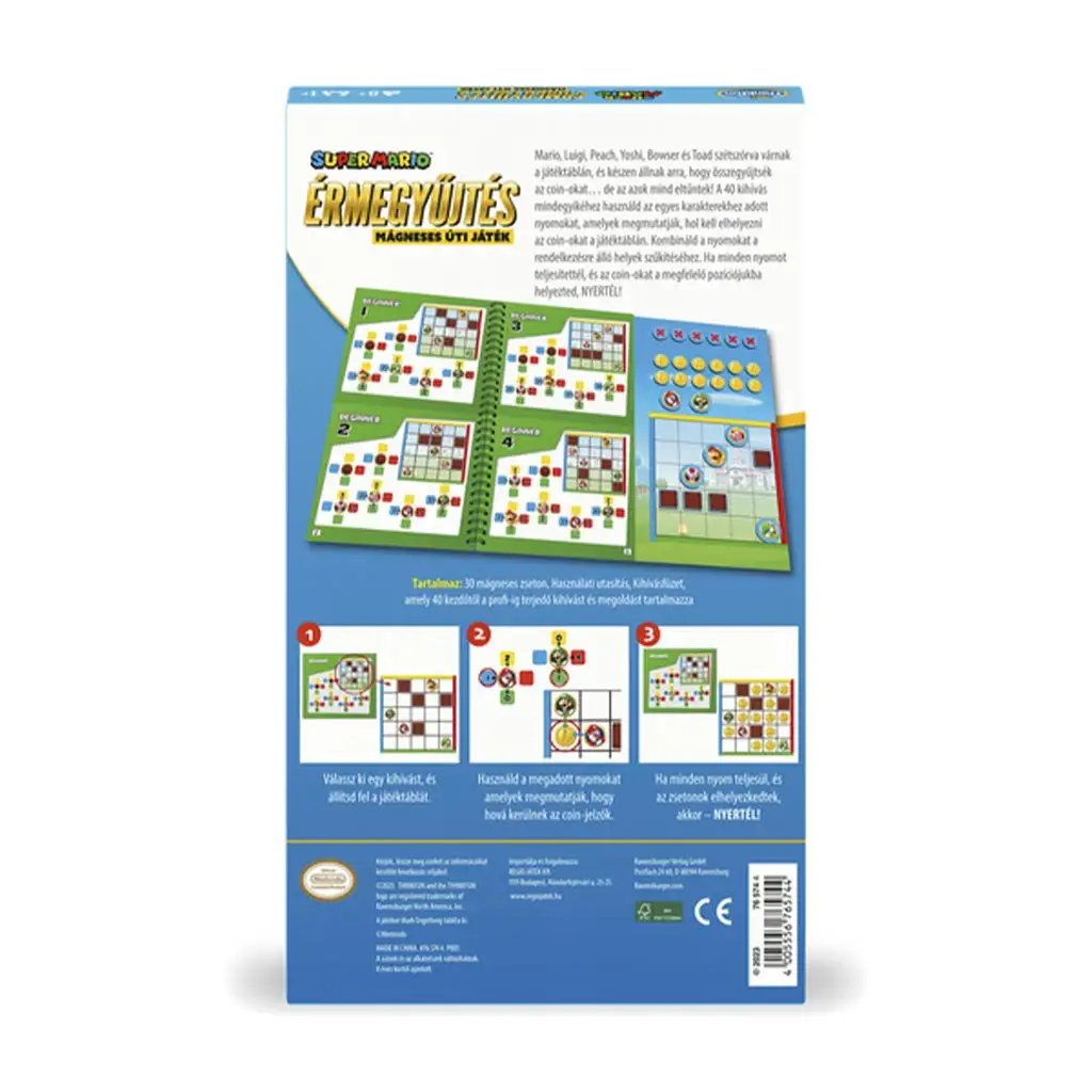 Thinkfun: Super Mario - Münzensammlung, magnetisches Reisespiel kép 2