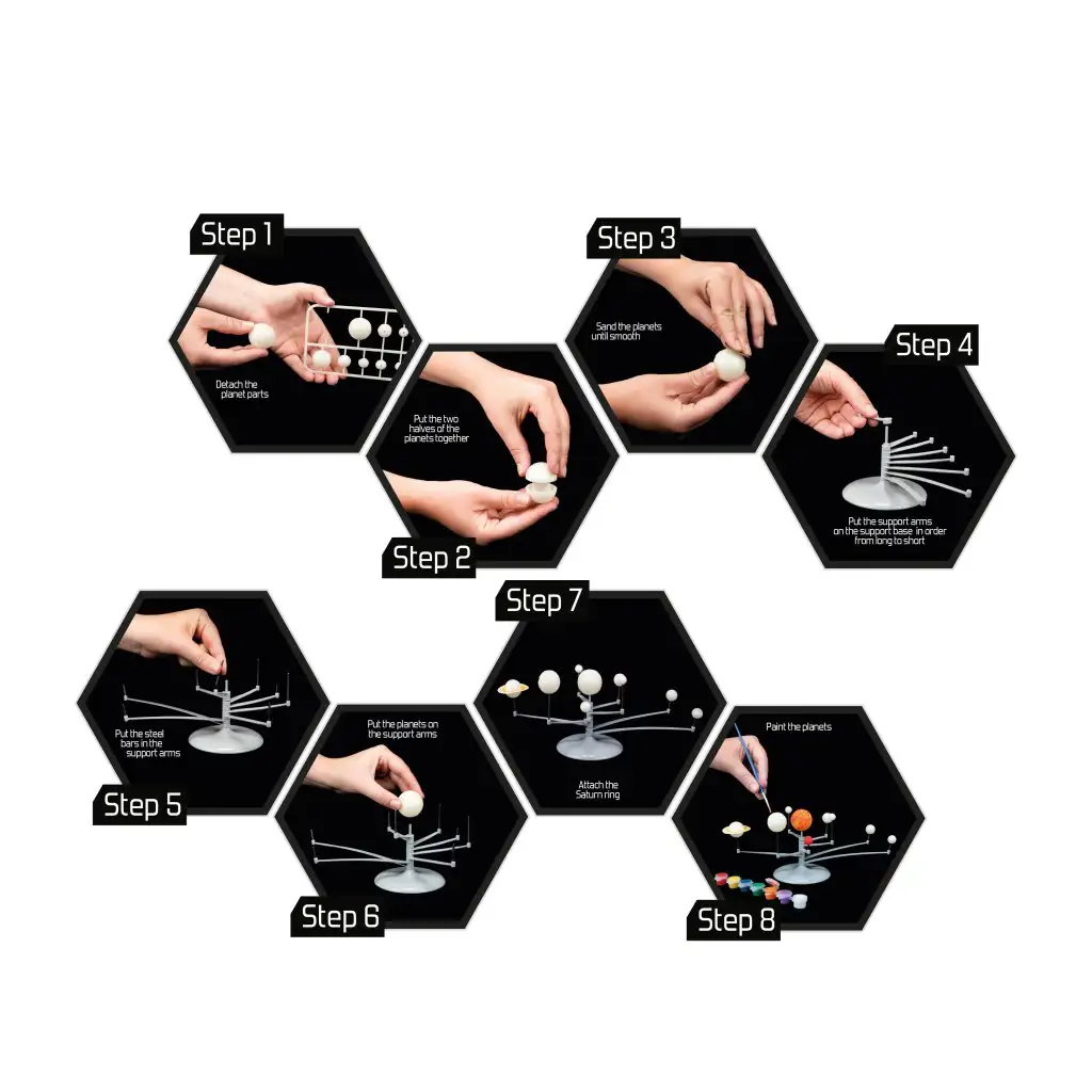 Explore Factory: Erstelle das Sonnensystem Wissenschaftsset kép 2