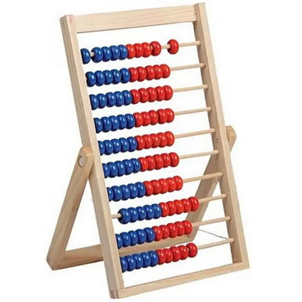 Holz-Abakus mit Ständer