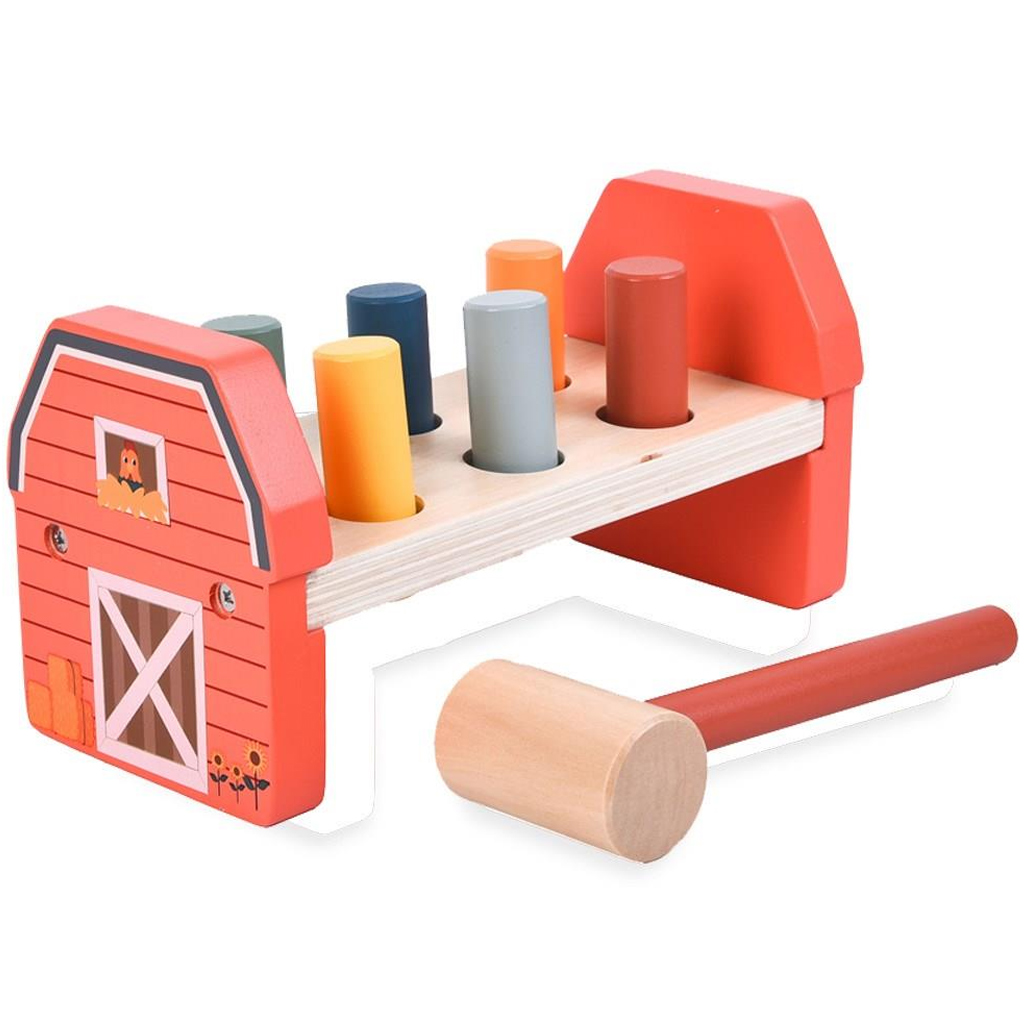 Luna: Holzhaus-Hammer-Spiel zur Entwicklungsförderung kép 2