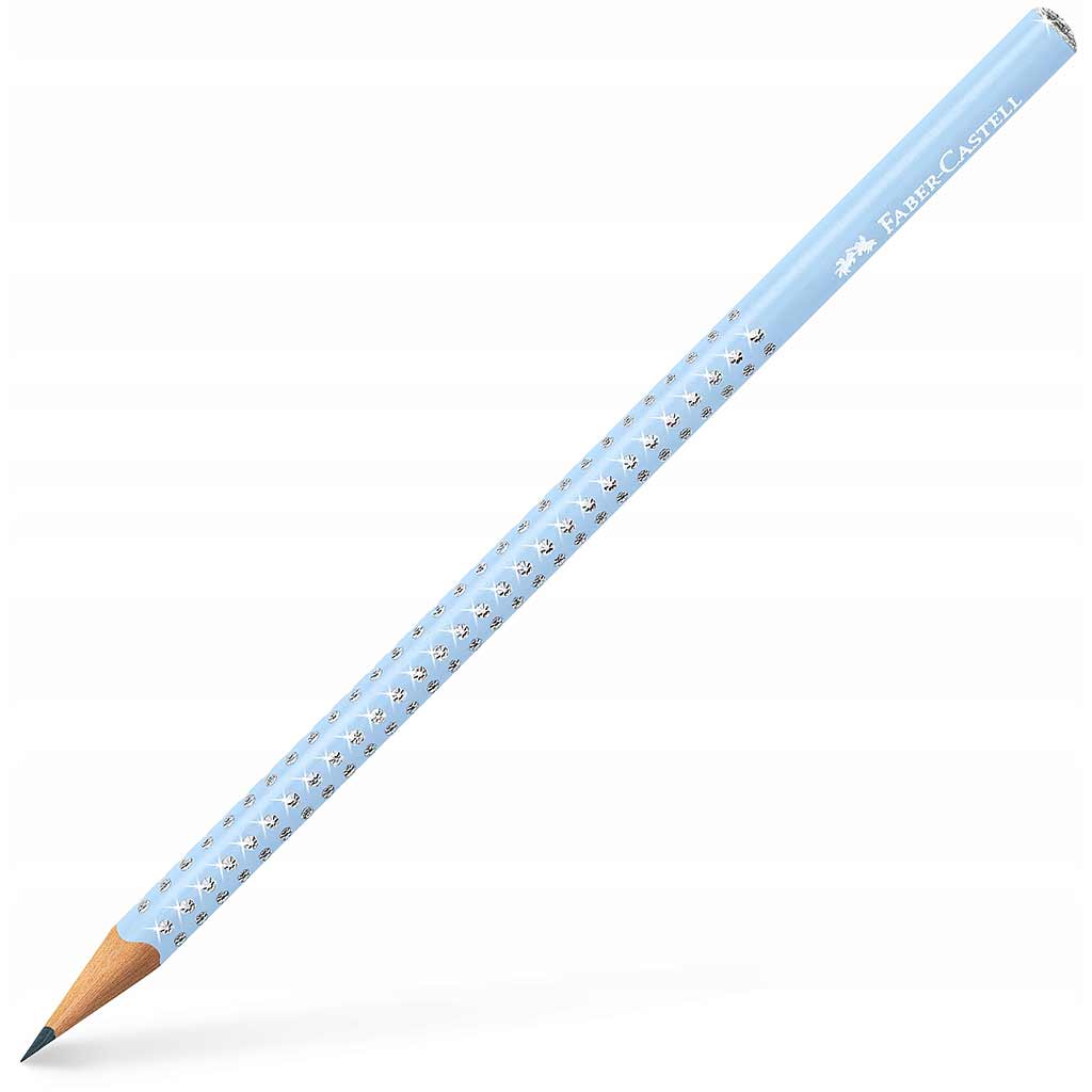 Faber-Castell: Sparkle Bleistift in Perlmutt-Himmelblau, 1 Stück