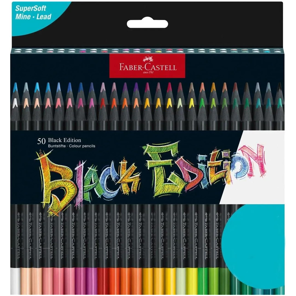 Faber-Castell: Black Edition Farbstift-Set, 50 Stück