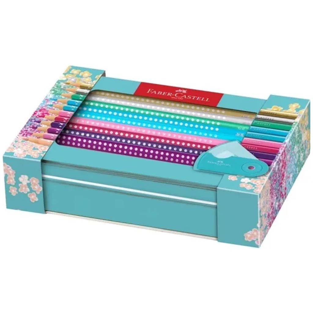Faber-Castell: Sparkle Farbstift-Set – 20-teilig in Metalldose