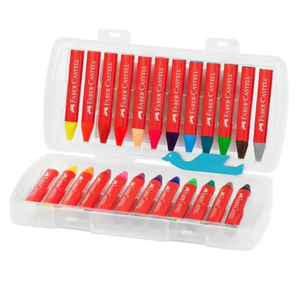 Faber-Castell: Jumbo dreieckige Wachsmalstifte 24er-Set kép 2