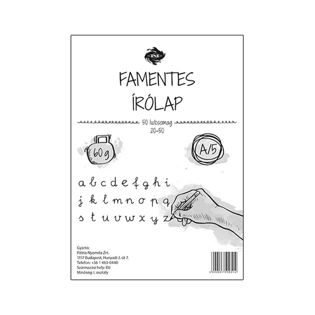 Famentes írólap pd A/5 20-50 nejlonos kép 1
