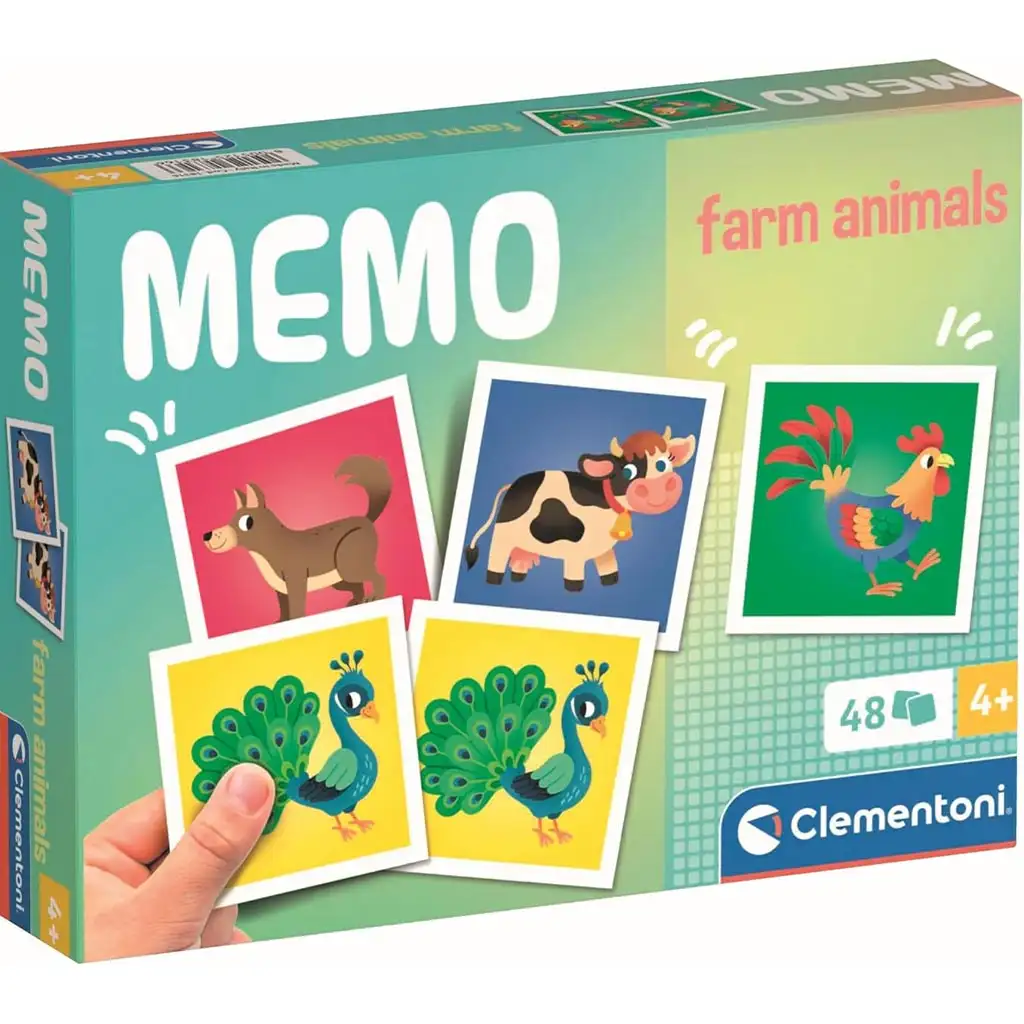 Farmtiere 48-teiliges Memospiel - Clementoni