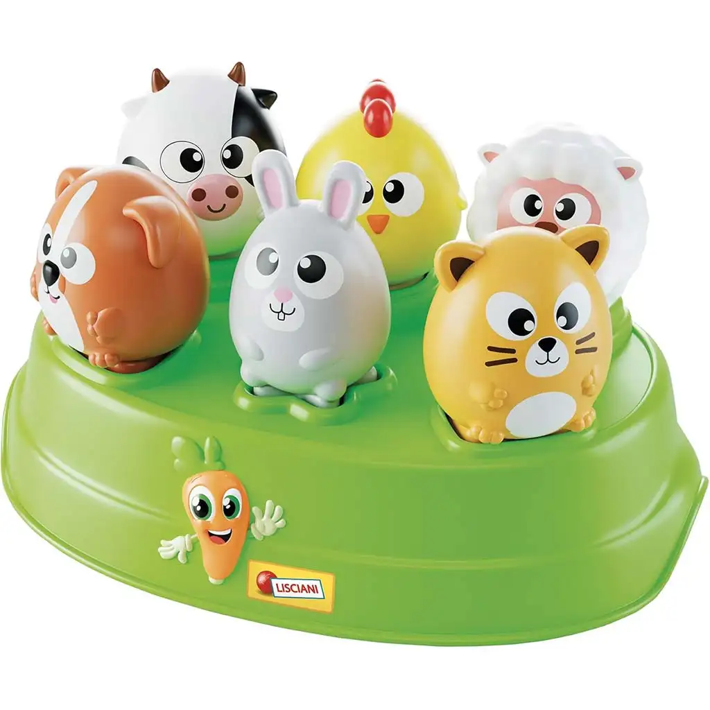 Carotina Baby: Bauernhof-Tier-Formenpuzzle-Spiel - Lisciani kép 3