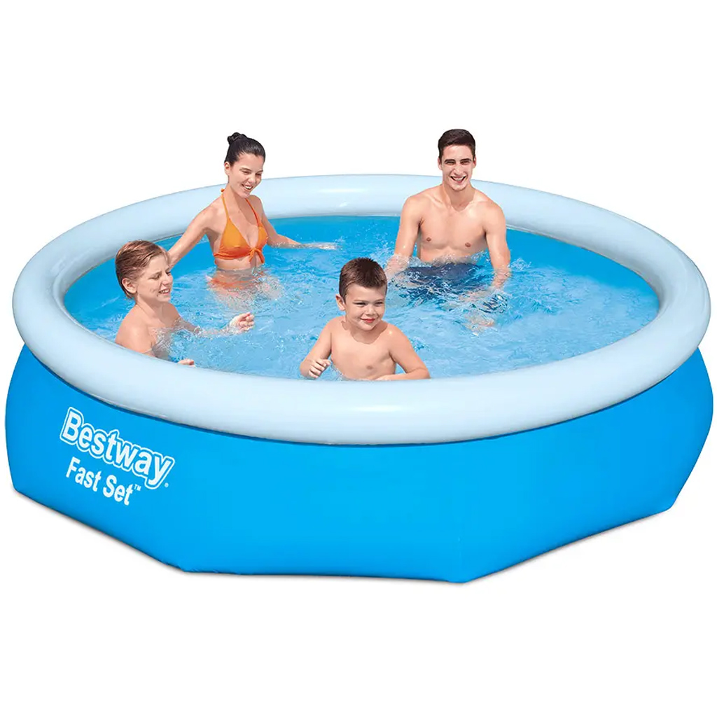 Bestway: Fast Set felfújható peremű medence 305x76cm kép 1