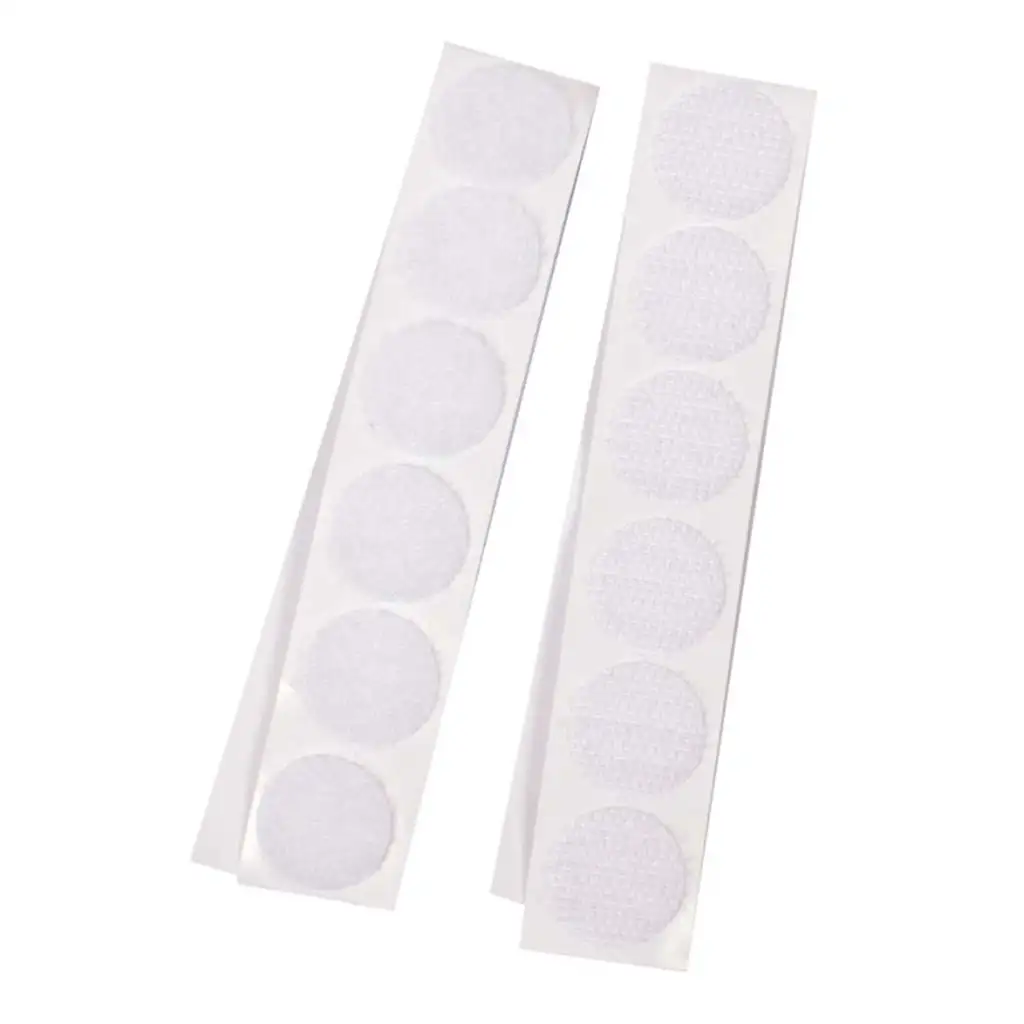 PlayBox: Weißes selbstklebendes Klettband 20mm 12er-Set