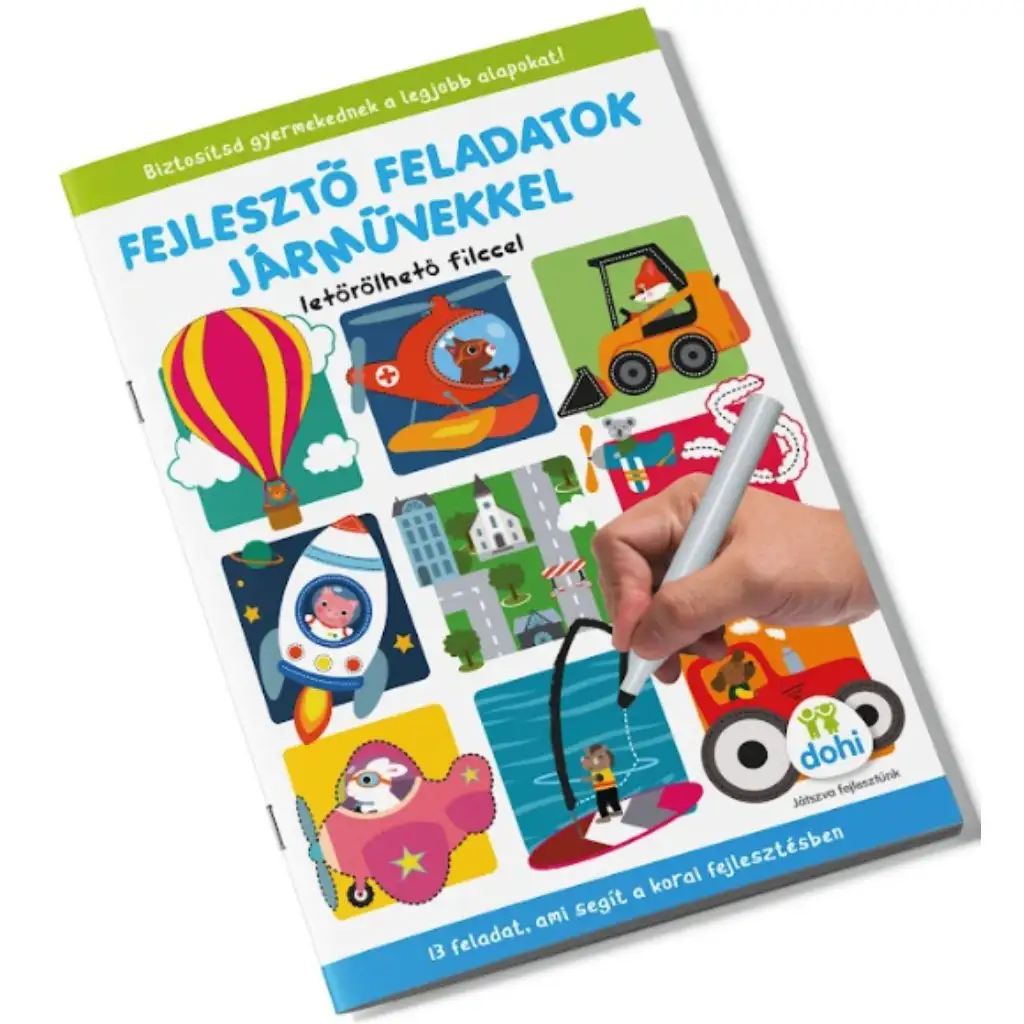 Entwickleraufgaben-Heft mit abwischbarem Filzstift für Fahrzeuge