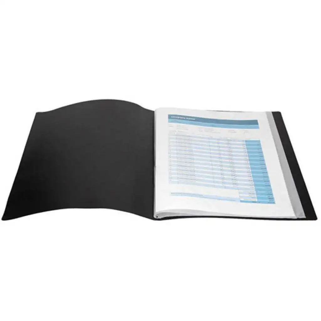 Spirit: Schwarze A4-Präsentationsmappe mit 100 Taschen kép 2