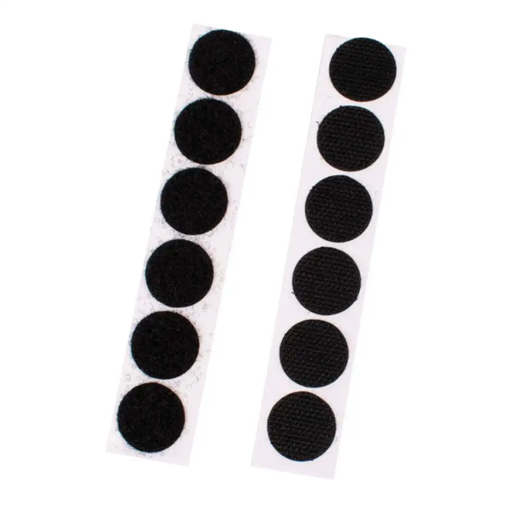 PlayBox: Schwarzes selbstklebendes Klettband 20mm 12er-Set