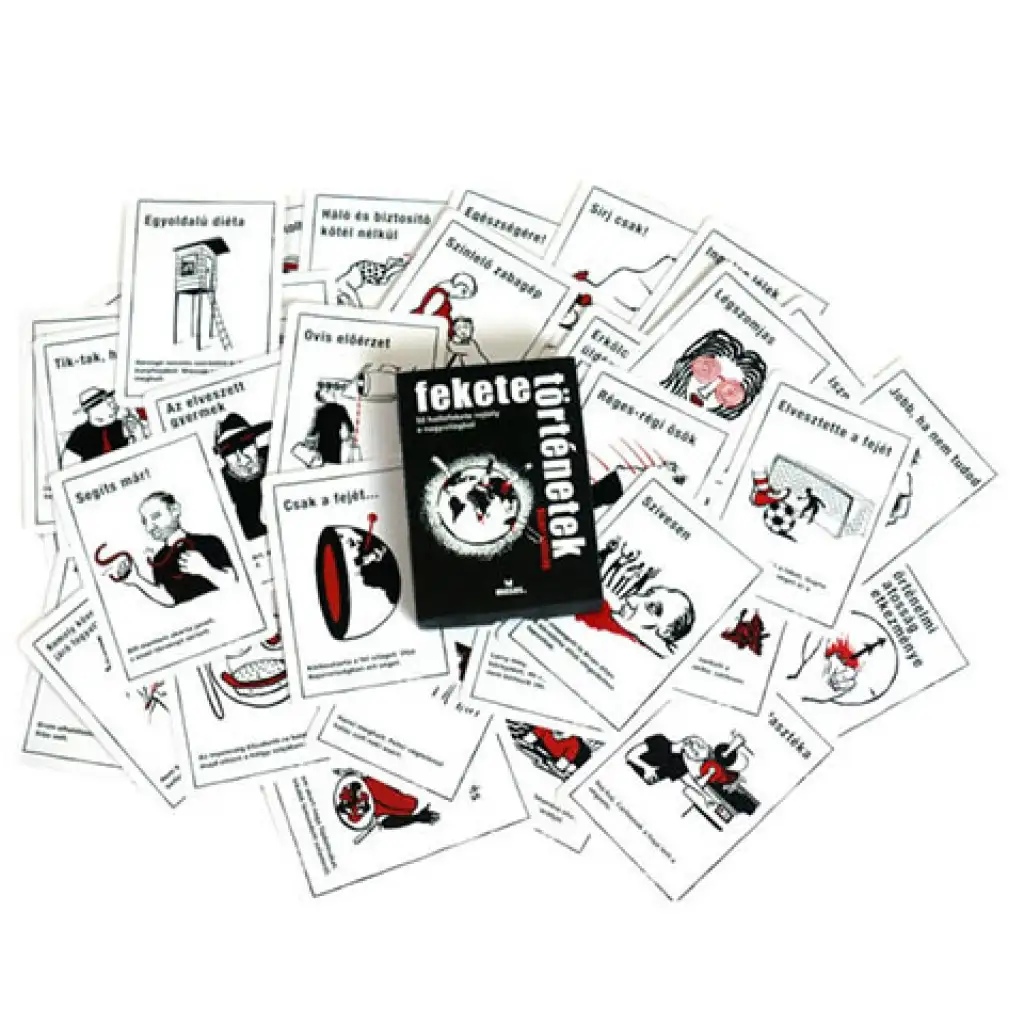 Schwarze Geschichten: Bizarr-reale Logikrätsel-Gesellschaftsspiel kép 2