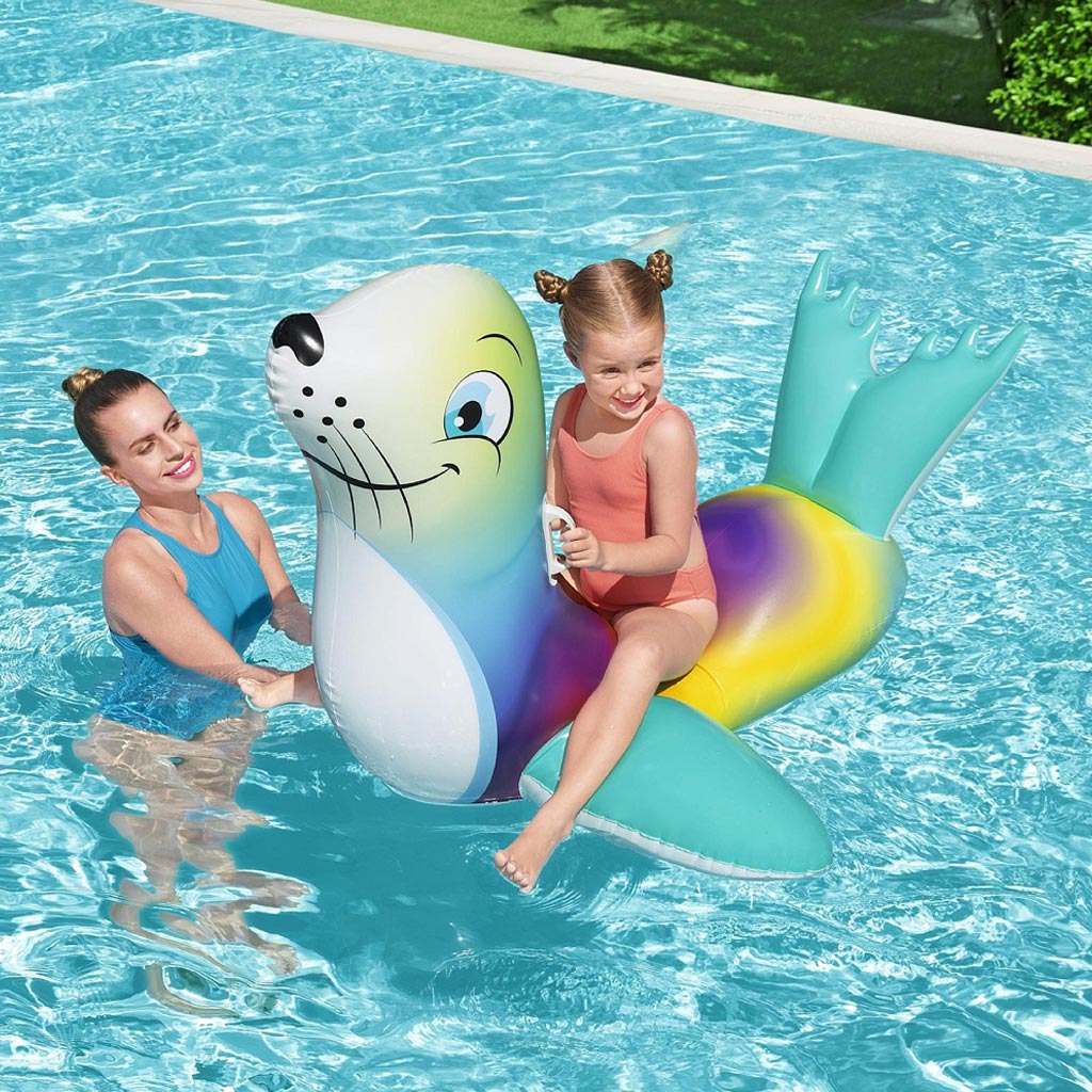 Bestway: Seerobbe Reittier Luftmatratze 157x114 cm kép 2