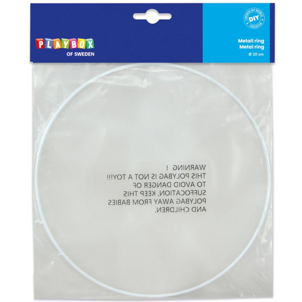 PlayBox: Weißer Metallring 20 cm