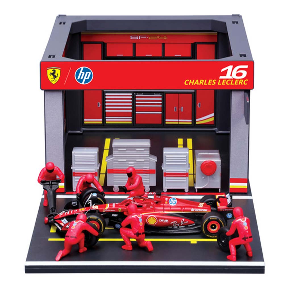 Bburago: F1 Rennwagen 1/43 - Ferrari SF-24 Boxengasse kép 2