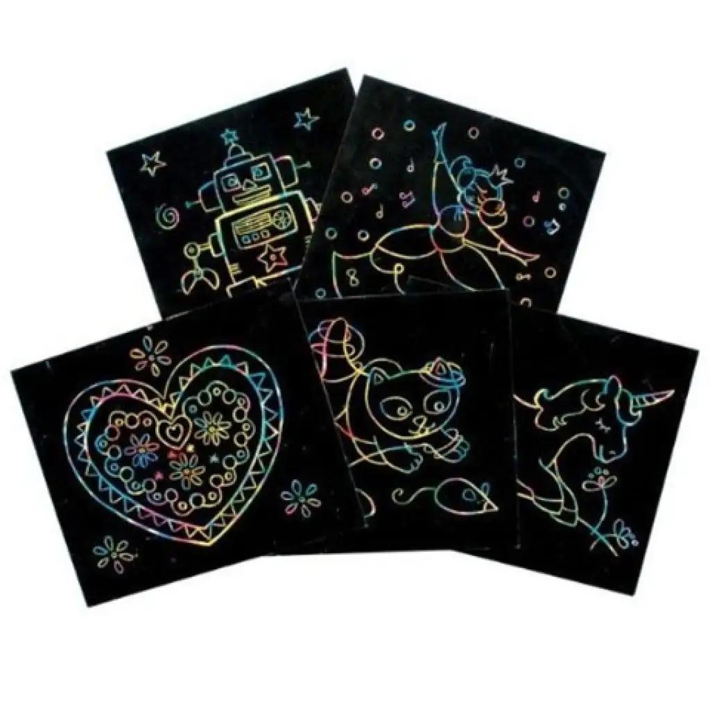 Sycomore Figuren Kratzbild Technik Set kép 2