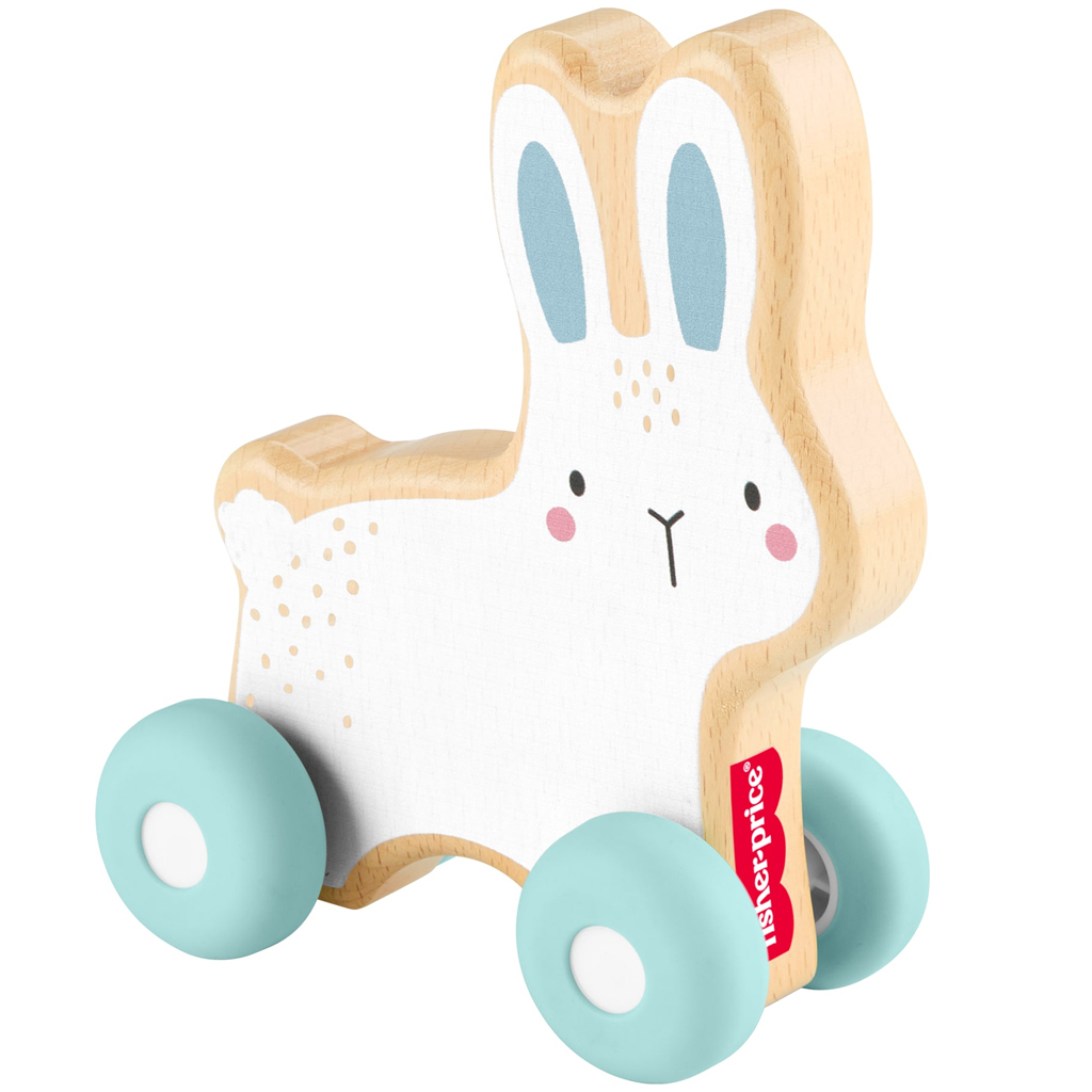 Fisher-Price: Holz-Schiebespiel Hase – Mattel kép 2