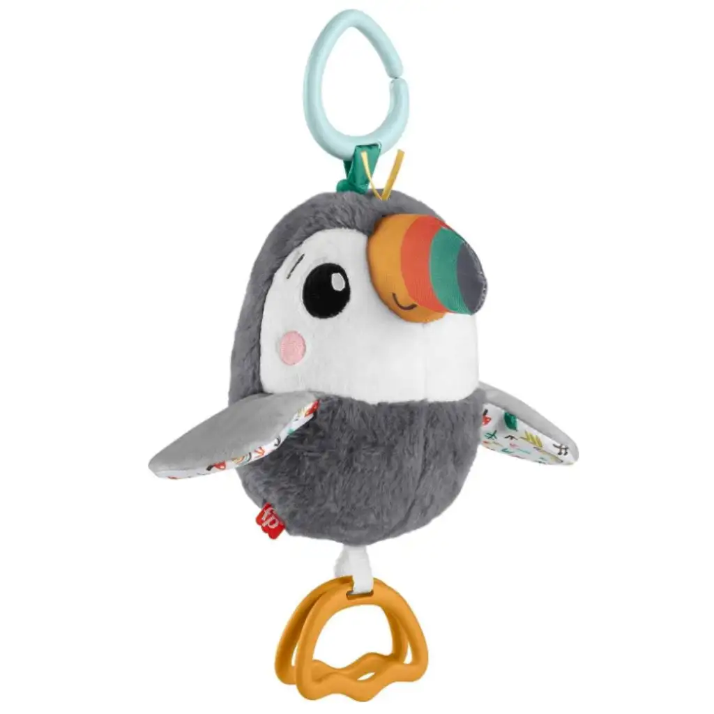 Fisher Price: Lieber flatternder Tukan Plüsch-Babaspielzeug - Mattel