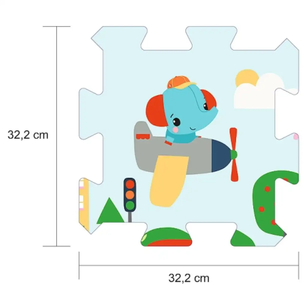 Fisher-Price Smile Schaumstoff-Puzzle - Terfl kép 2