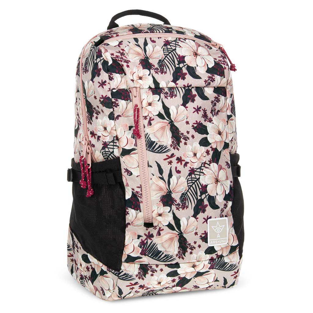 Ars Una: Flowery Pink AU-17 iskolatáska, hátizsák 32x47x18cm kép 1