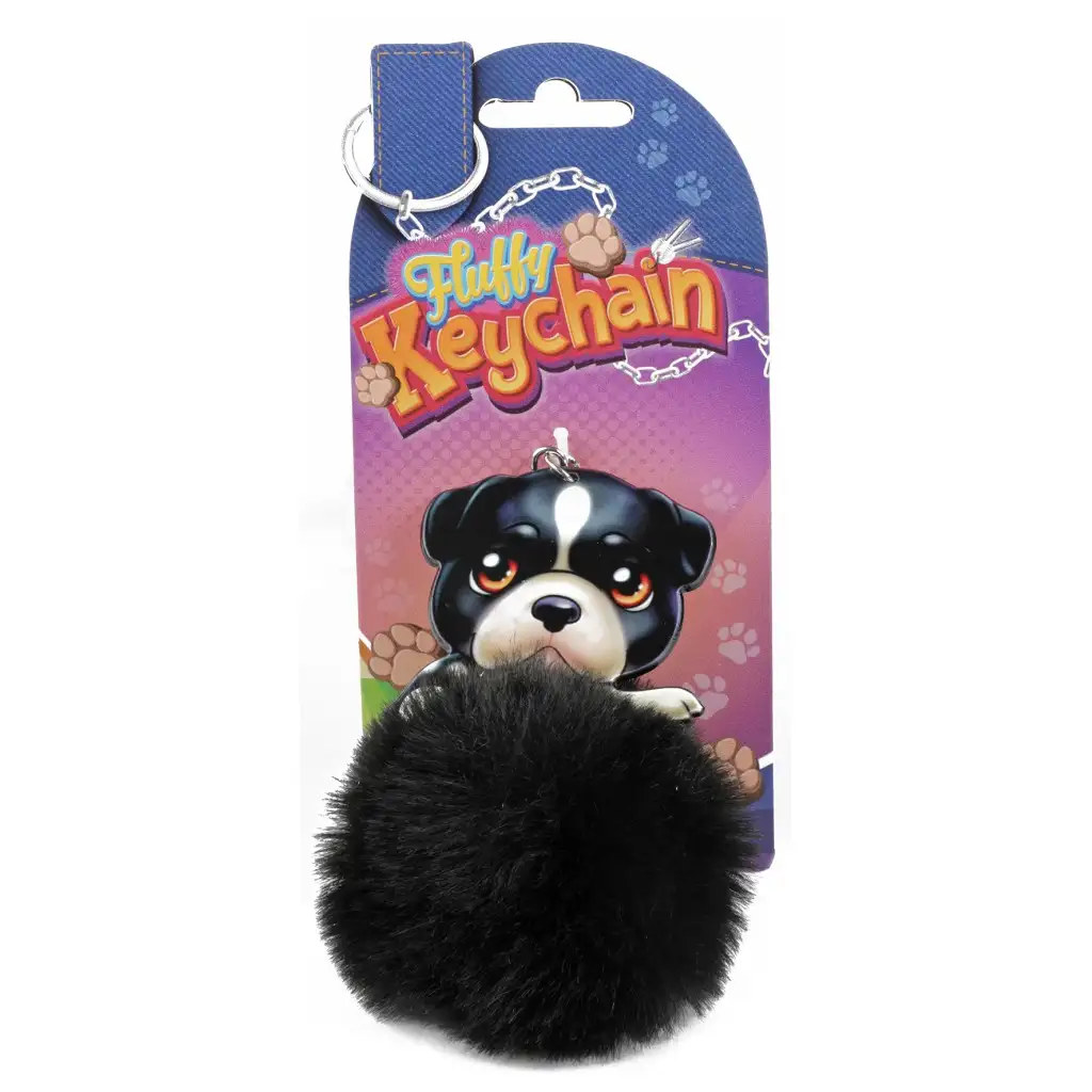 Fluffy Pom-Pom Hund Schlüsselanhänger in verschiedenen Varianten 1 Stk. kép 2