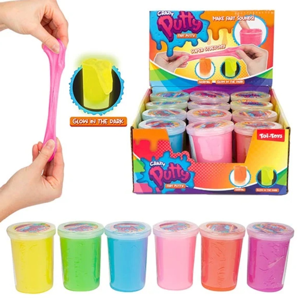 Fluoreszierender Furzgeräusch machender Schleim in verschiedenen Varianten 1 Stück kép 3