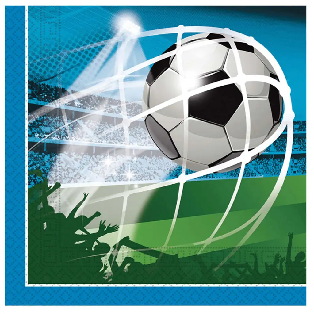 Torjubel Fußball 2-lagige Papierserviette 20er-Pack