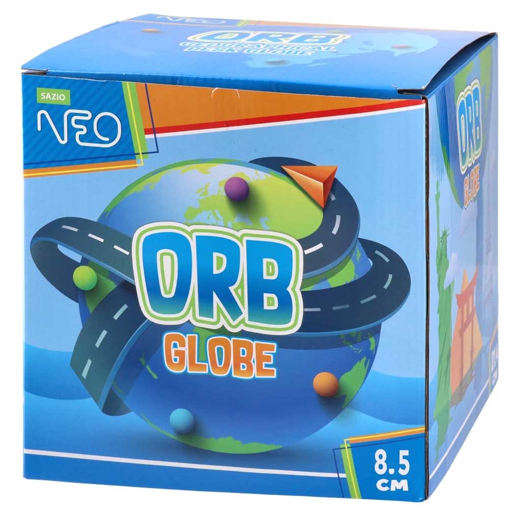 Orb Globe mini földgömb 8,5 cm-es oktató dísz és tanulóeszköz kép 2