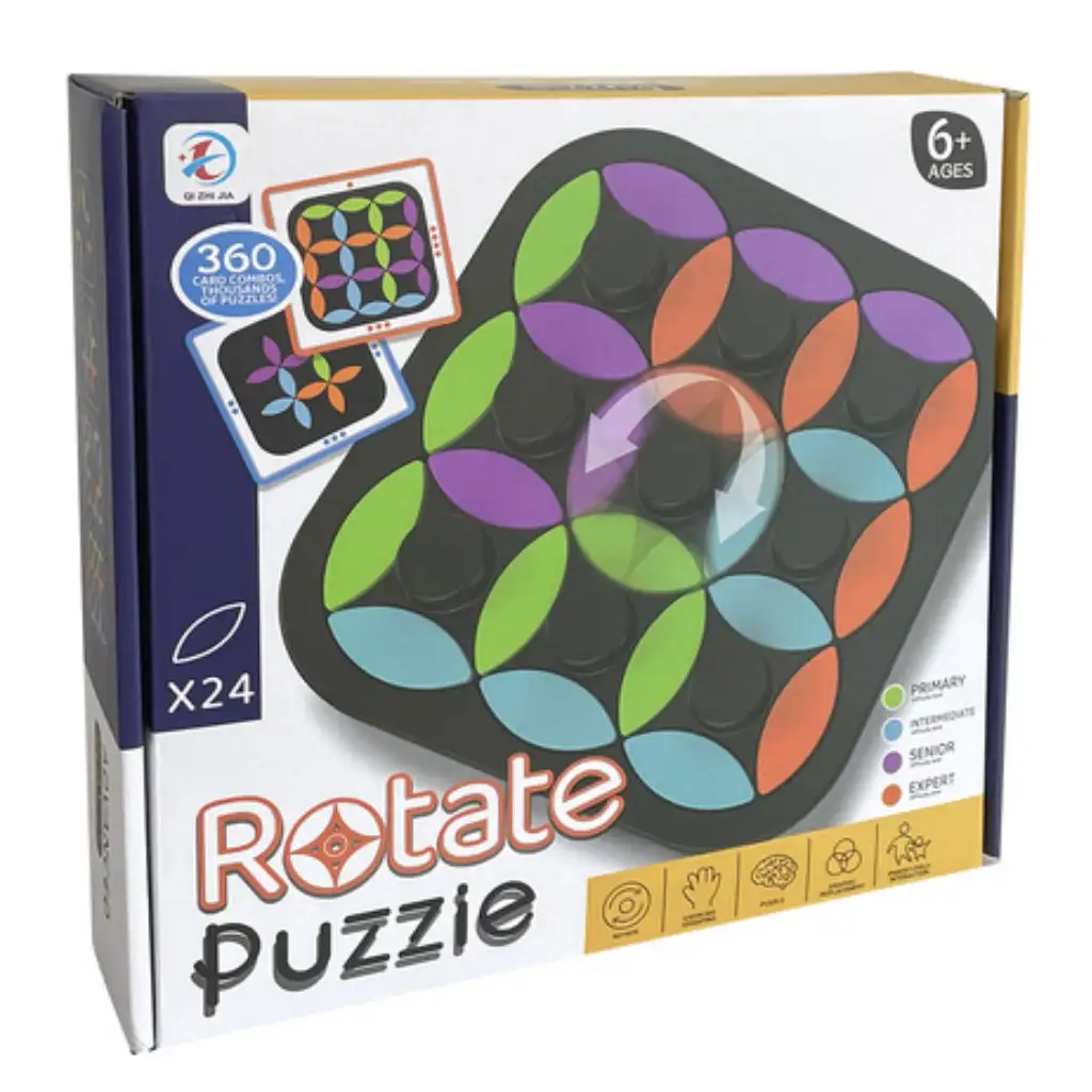 Drehendes logisches Gesellschaftsspiel