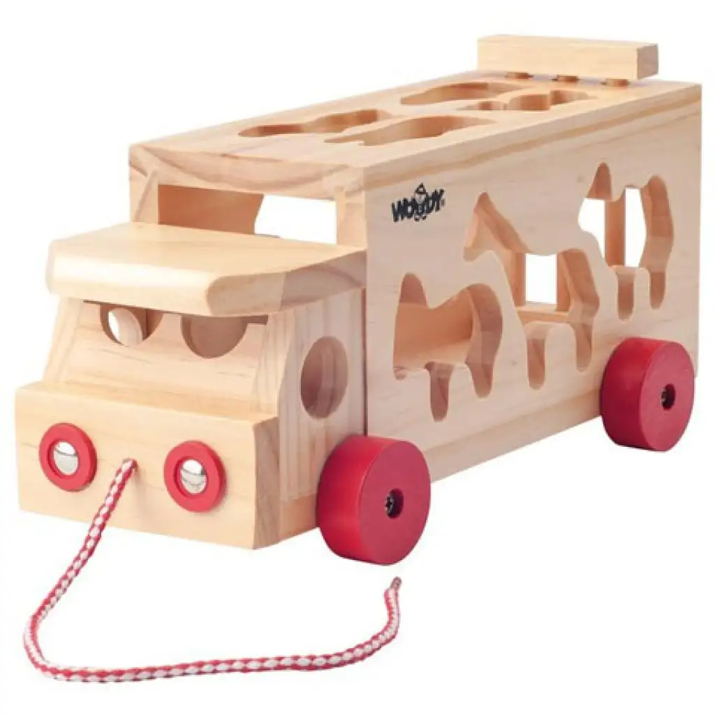 Holzform-Sortier-LKW mit Tieren kép 2