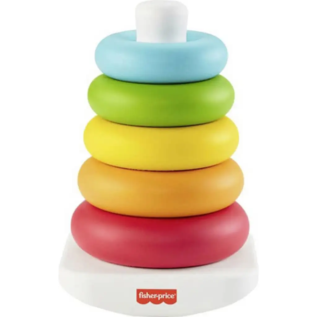 Fisher-Price: ECO Bunte Ringpyramide Babyspielzeug - Mattel kép 2